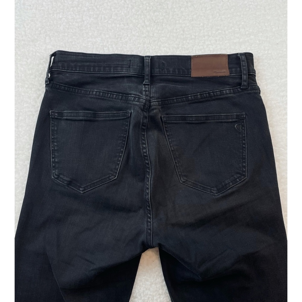 MADEWELL • Black High-Rise Distressed Knee Skinny Jeans, 27 - Picture 11 of 16
